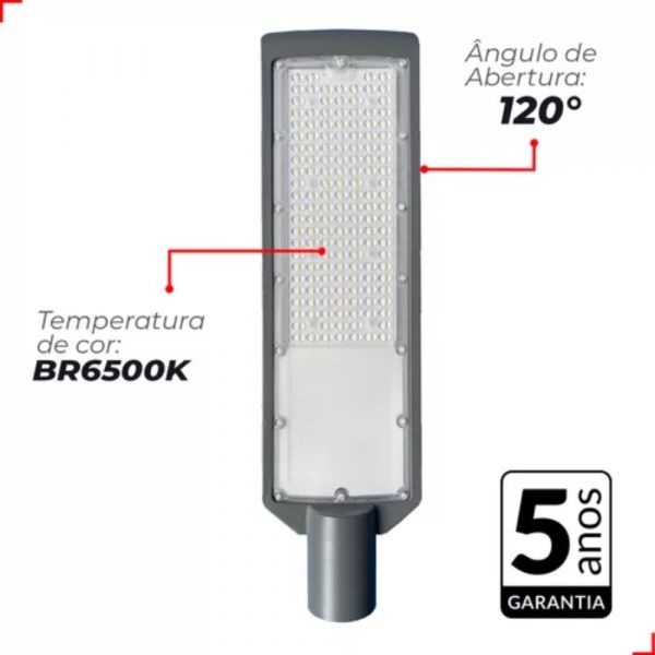 Luminária Led Poste 6500K 100W Avant
