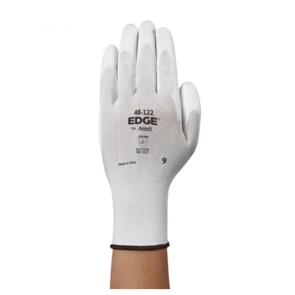 Luva Branca Edge 48-122 Tamanho 8 Ansell