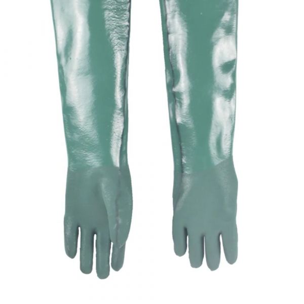 Luva de PVC Forrada Palma Áspera 70cm Plastcor