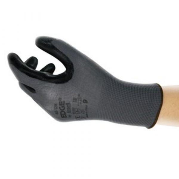 Luva EDGE 48-128 Nylon Banho Nitrílico Tamanho 10 Ansell