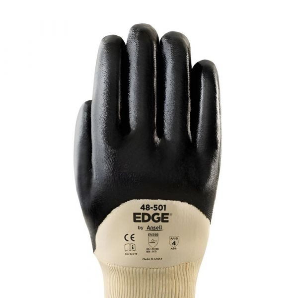 Luva Edge 48-501 Tamanho10 Banho Nitrílico Repelente à Óleos e Líquidos 3/4 Ansell