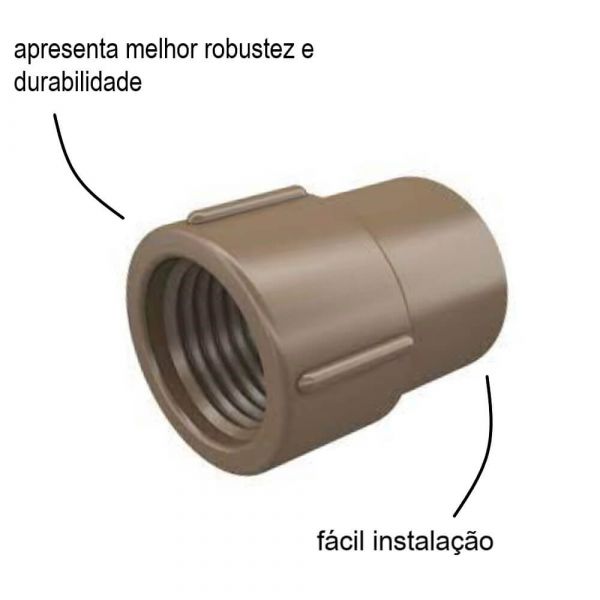 Luva Soldável Com Rosca 32mm X 1” Fortlev