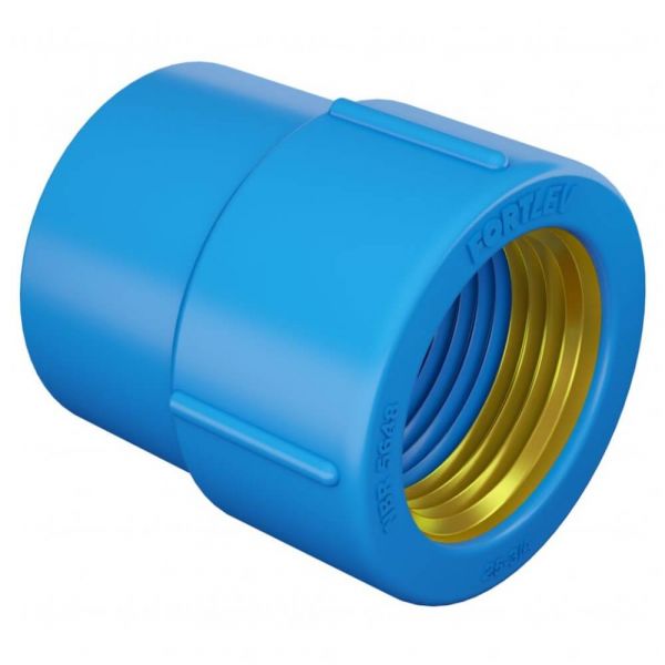 Luva Soldável Liso Roscável com Bucha de Latão 25mm 3/4 Fortlev