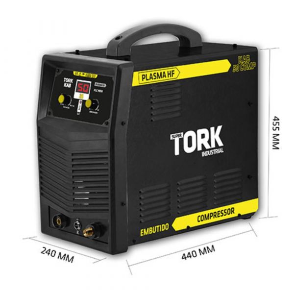 Máquina de Corte Plasma PLC9050 220V com Compressor Tork