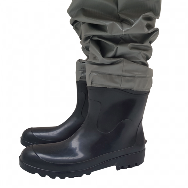 Macacão Jardineira Cinza Tamanho 40 com Bota Protspray