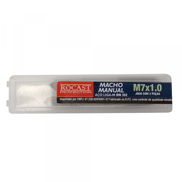 Jogo Macho Manual Aço Liga M7x1 2 Peças Rocast