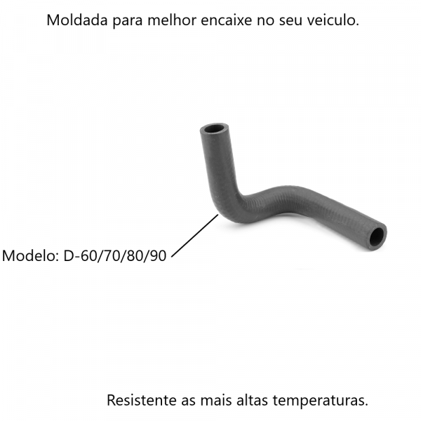 Mangueira Bomba D'Água ao Cabeçote D-60/70/80/90 Jamaica