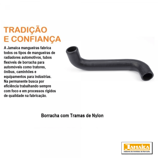 Mangueira Moldável Inferior do Radiador Pick-Up C10/C15 Jamaica
