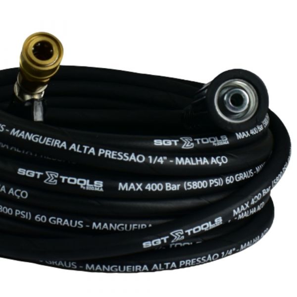 Mangueira Trama Aço 12M M22/14-15 x Engate Rápido Sigma Tools