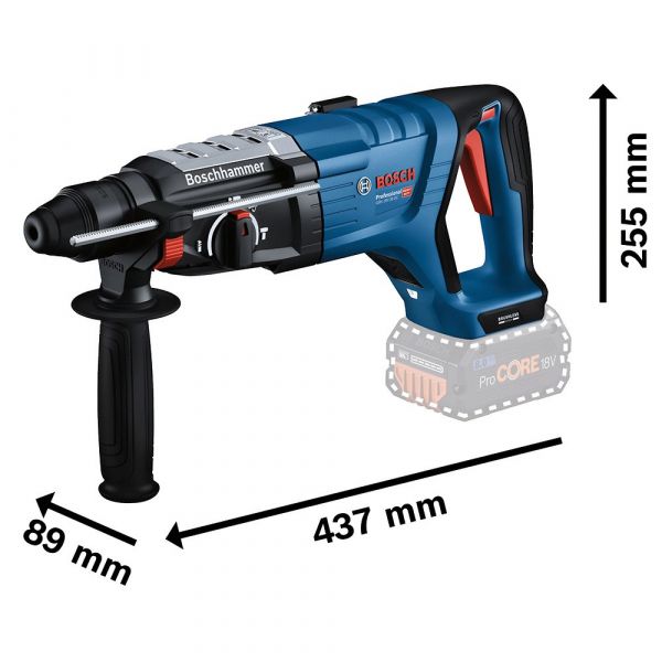Martelete Perfurador Rompedor à Bateria GBH 18V-28 D sem Bateria Bosch