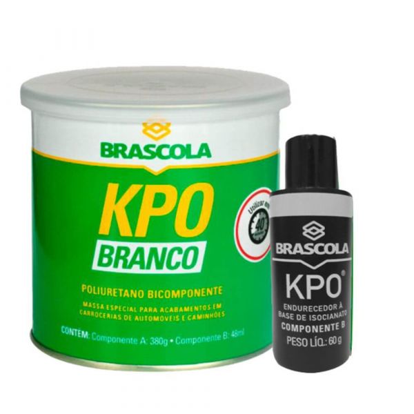Massa Plástica Brascoved KPO Branco com Catalisador 440g Brascola