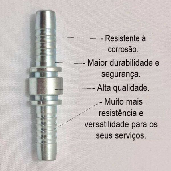 Emenda Hidráulica 1/2” Metalquip
