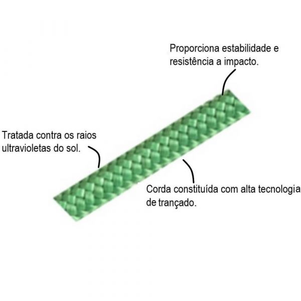 1 Metro De Corda 6mm 1/4