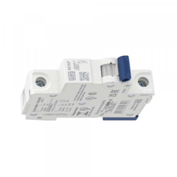 Minidisjuntor Termomagnético Curva C MDWP-C6-1 6A 1 Polo 60Hz Weg