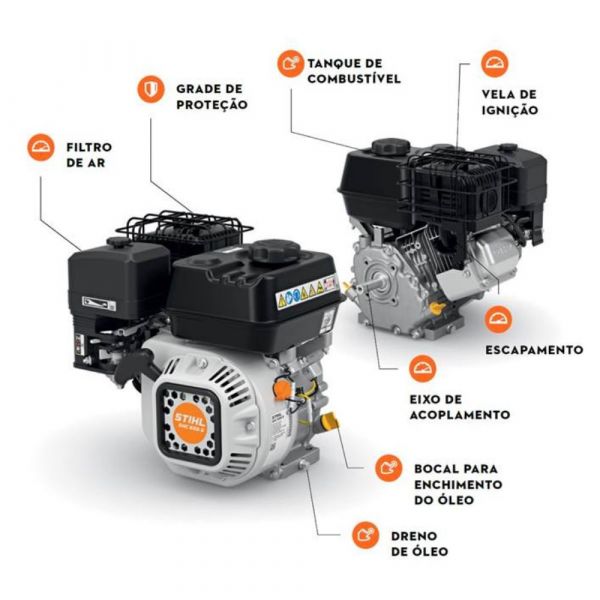 Motor Estacionário a Gasolina 6HP EHC 605.0 STIHL VB060111800