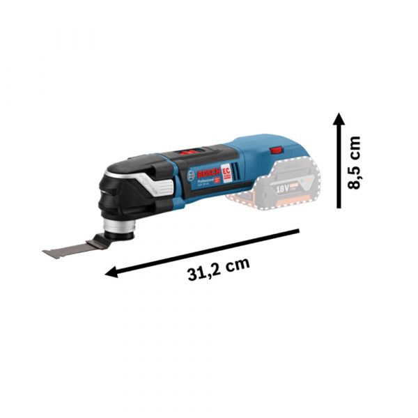 Multicortadora à bateria Bosch GOP 18V-28, 18V SB, Brushless