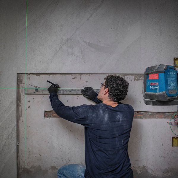 Nível a Laser GLL 12-22G LI Linhas Verdes Cruzadas 12m com Bateria Bosch