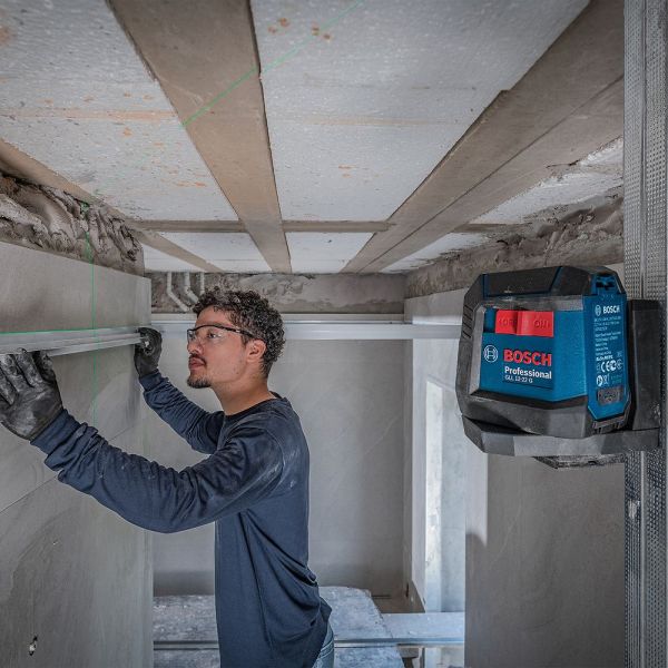 Nível a Laser GLL 12-22G LI Linhas Verdes Cruzadas 12m com Bateria Bosch