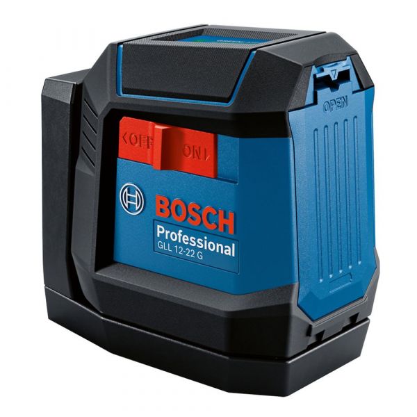 Nível a Laser GLL 12-22G LI Linhas Verdes Cruzadas 12m com Bateria Bosch