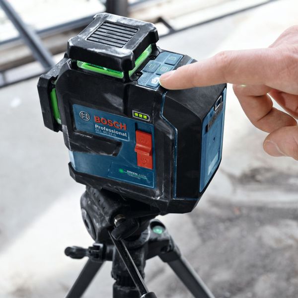 Nivel a Laser GLL 8033 CG Verde Receptor LR 7 com Maleta Bosch
