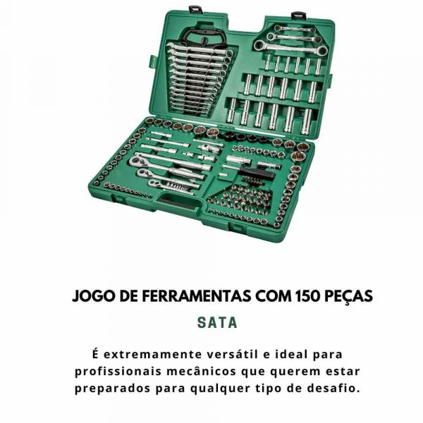 Jogo de Ferramentas com 150 Peças ST09510L Sata