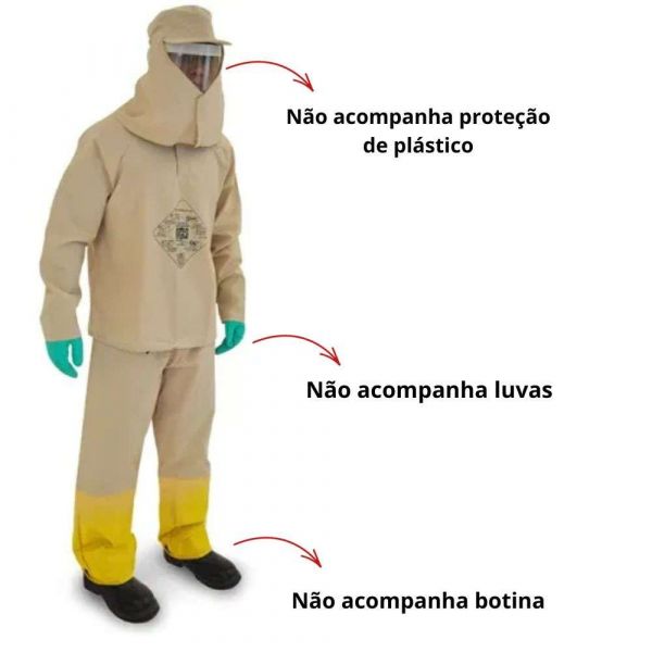 Conjunto Defensivo Kr EPI Tamanho GG Lavável Prime Epi