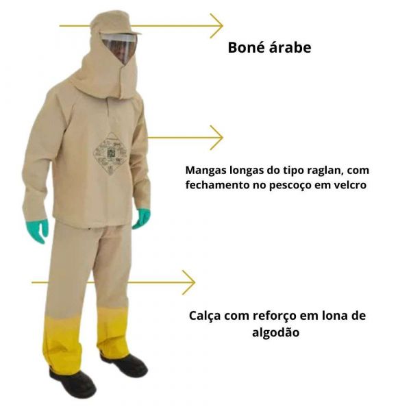 Conjunto Defensivo Kr EPI Tamanho GG Lavável Prime Epi
