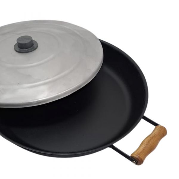 Panela Redonda Fogareiro 40cm com Tampa Malta