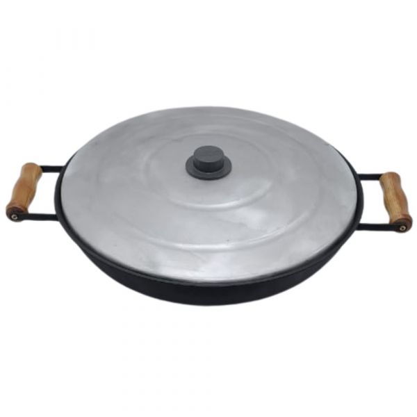 Panela Redonda Fogareiro 40cm com Tampa Malta