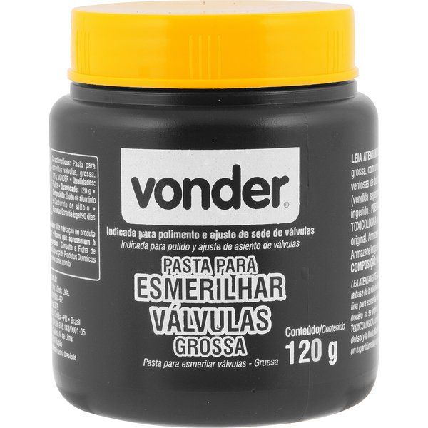 Pasta Para Esmerilhar Válvulas 120g Grossa Vonder