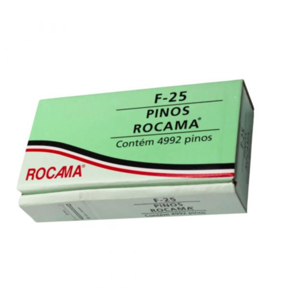 Pinos com Cabeça F-25 Caixa com 4992 Unidades Rocama