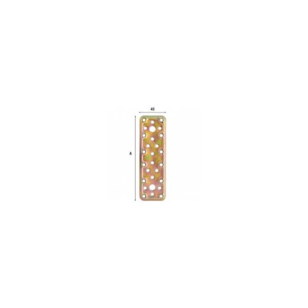 Placa Junção Reta 160x40x2,2mm 745at16 Aldeghi