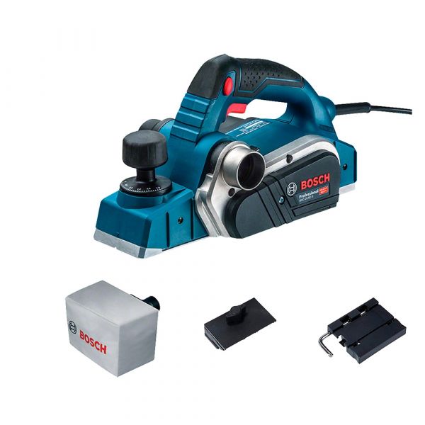 Plaina Bosch GHO 26-82 D 710W 220V com Saco Coletor de Pó