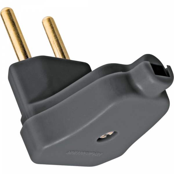 Plug Macho Angular 2P 10A Preto Tramontina
