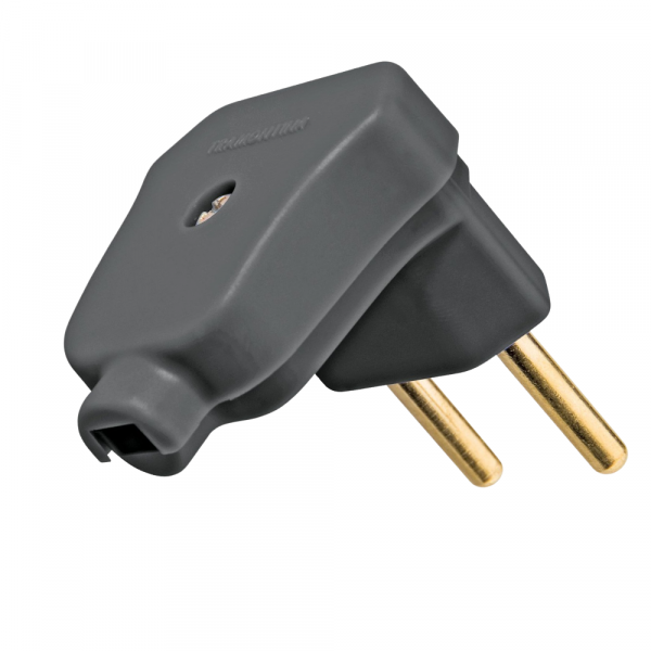 Plug Macho Angular 2P 10A Preto Tramontina