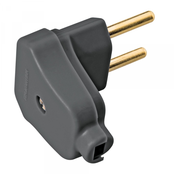 Plugue Angular 2P 10A 250V Preto Tramontina