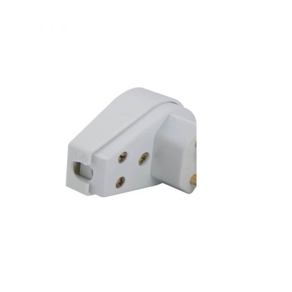 Plugue Angular 2P+T 20A 250 Volts Branco - 57402/111 Tramontina