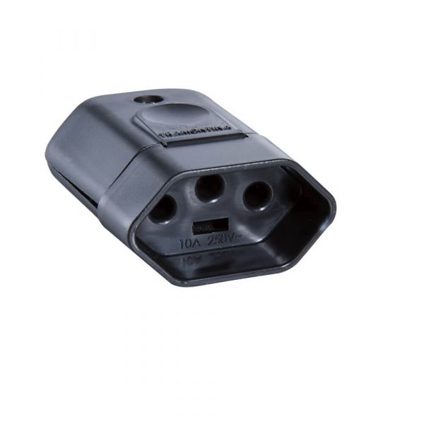 Plugue Fêmea Preto 2P+T 250 V 20 A Tramontina 57403055