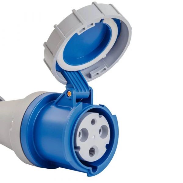 Plugue Móvel Industrial 2P+T 63A 220-250Vca 6H Tramontina
