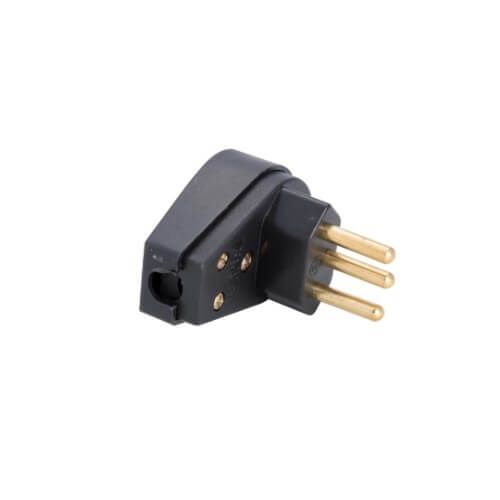 Plugue Macho Angular 2P+T 20A/250V Preto - 57403/011 Tramontina