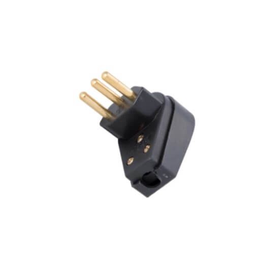 Plugue Macho Angular 2P+T 20A/250V Preto - 57403/011 Tramontina
