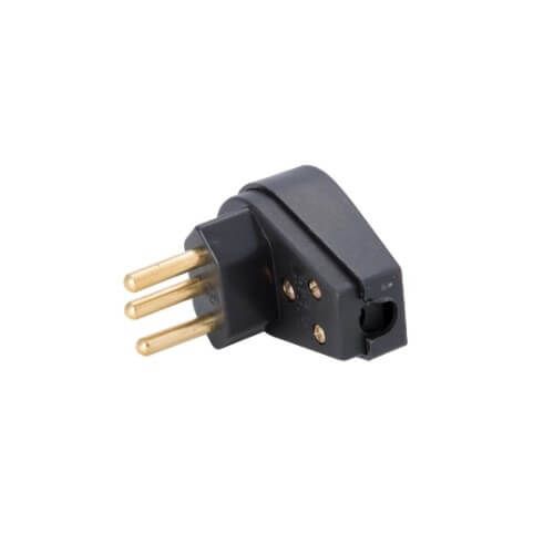 Plugue Macho Angular 2P+T 20A/250V Preto - 57403/011 Tramontina