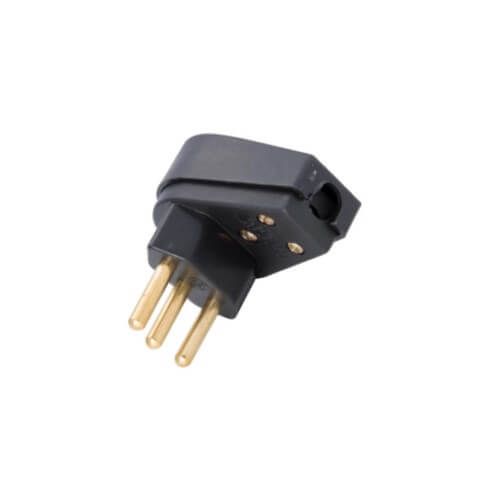 Plugue Macho Angular 2P+T 20A/250V Preto - 57403/011 Tramontina