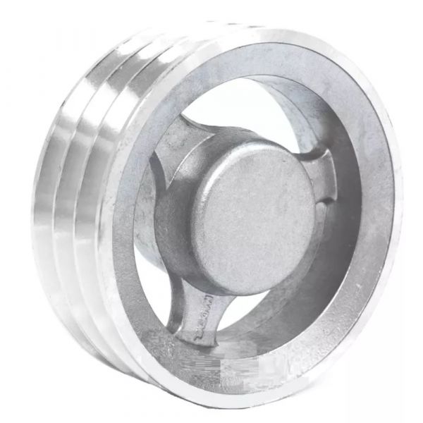 Polia Alumínio Com 3 Canais Perfil B 160mm Mademil