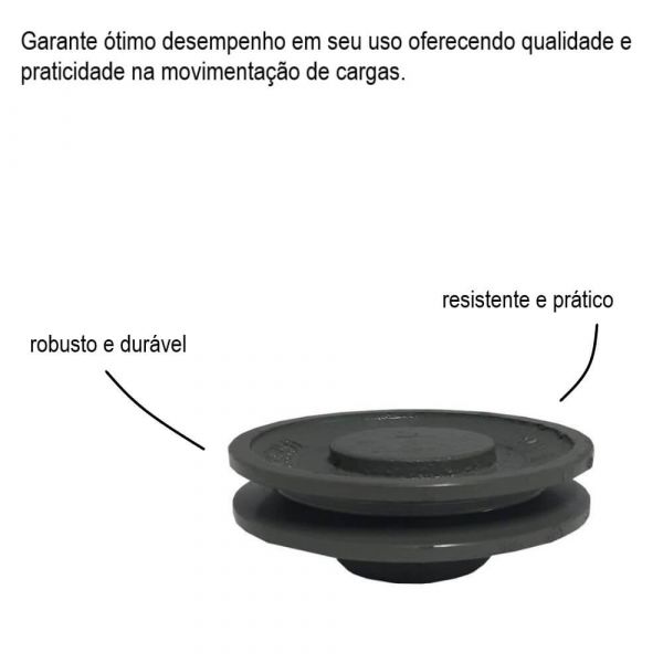 Polia Ferro Fundido 80mm 1 Canal Perfil A Mademil
