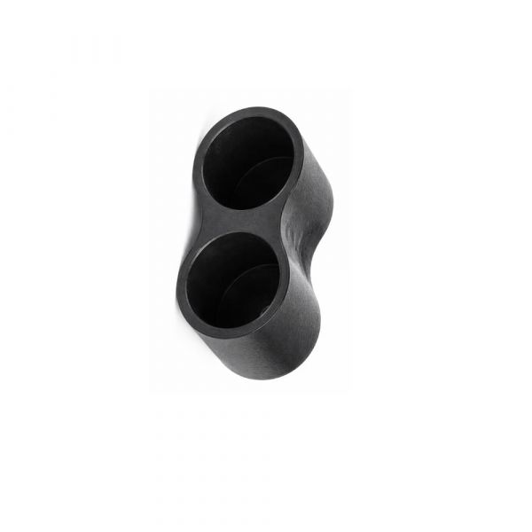 Ponteira Dupla Externa 5/8 Pol. PVC Preta Completa
