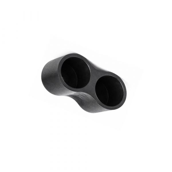 Ponteira Dupla Externa 5/8 Pol. PVC Preta Completa