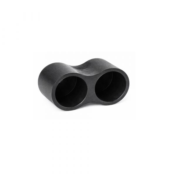 Ponteira Dupla Externa 5/8 Pol. PVC Preta Completa