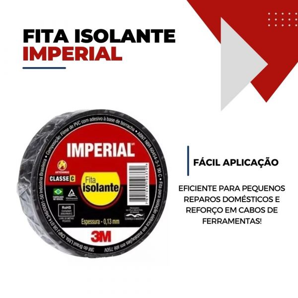 Fita Isolante Imperial 20m 3M