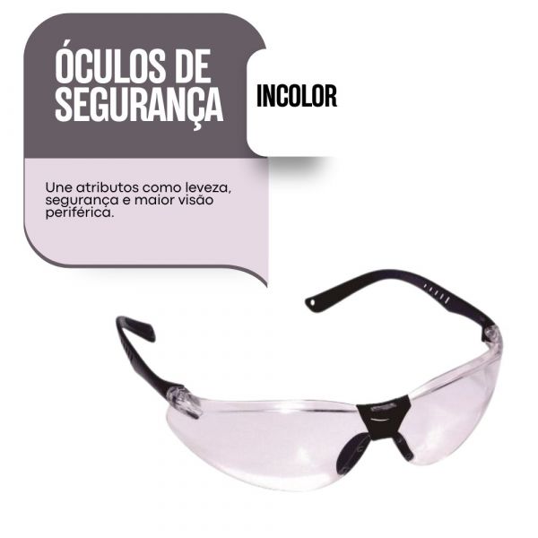 Óculos de Segurança Incolor- Carbografite Cayman